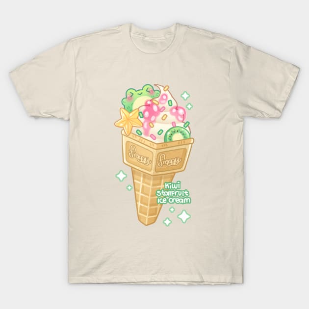 Froggy Ice Cream T-Shirt by Kukoo.Kat